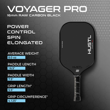 HUSTL Voyager PRO 16mm Raw Carbon Elongated